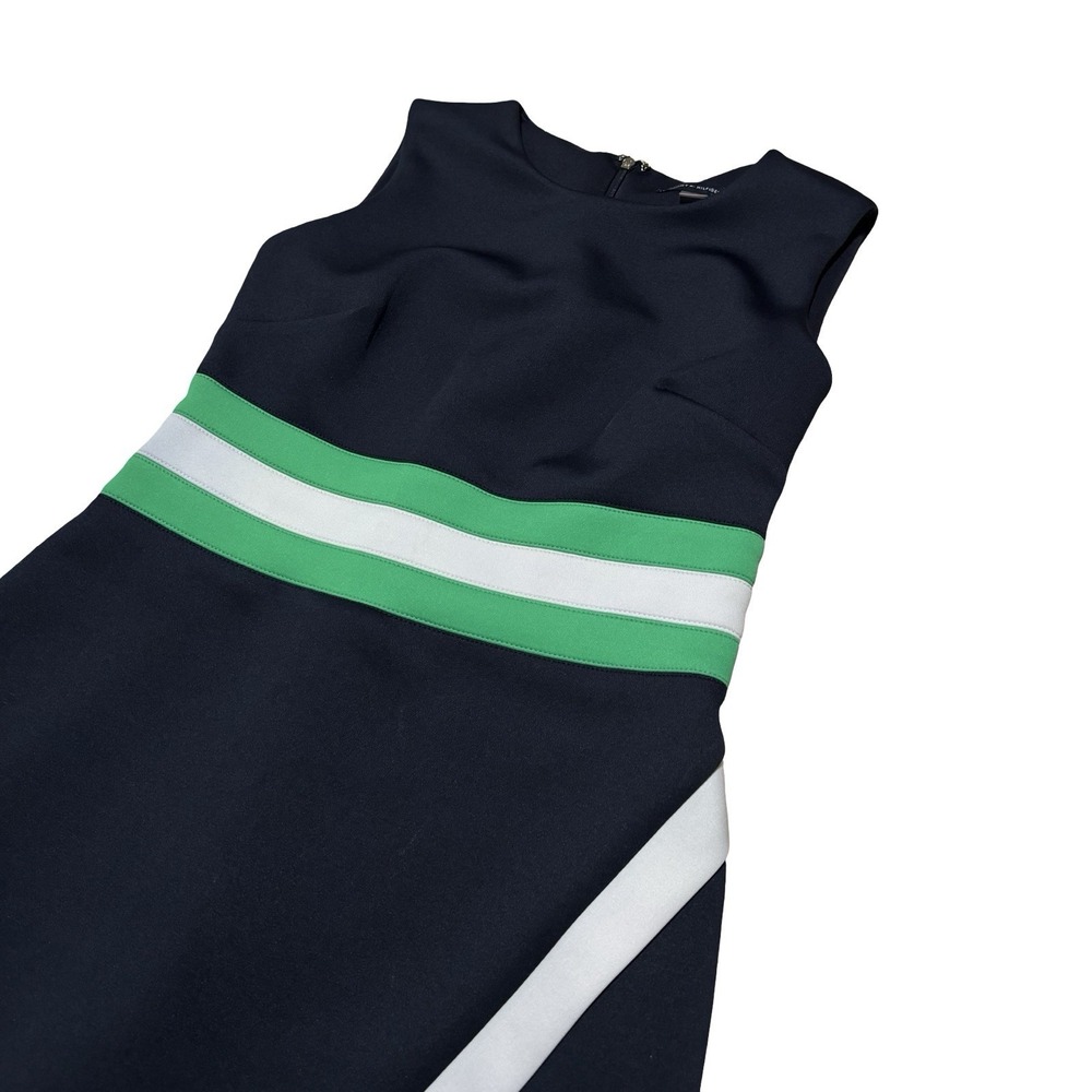Tommy Hilfiger Women's Sleeveless Midi Sheath Dress Navy Blue Size 4 - 16 x 38 - Picture 4 of 7